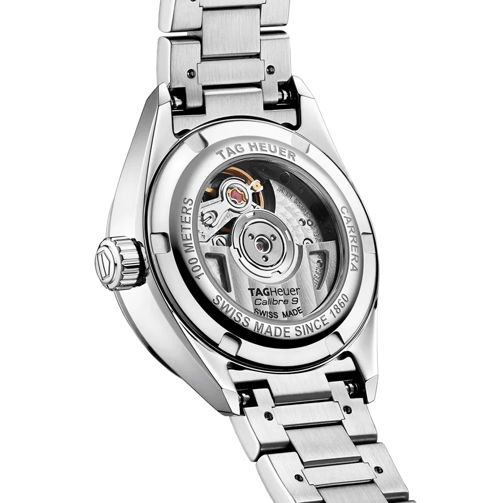 Carrera Date 29mm Diamond Dial & Bezel Ladies Bracelet Watch - Image 5