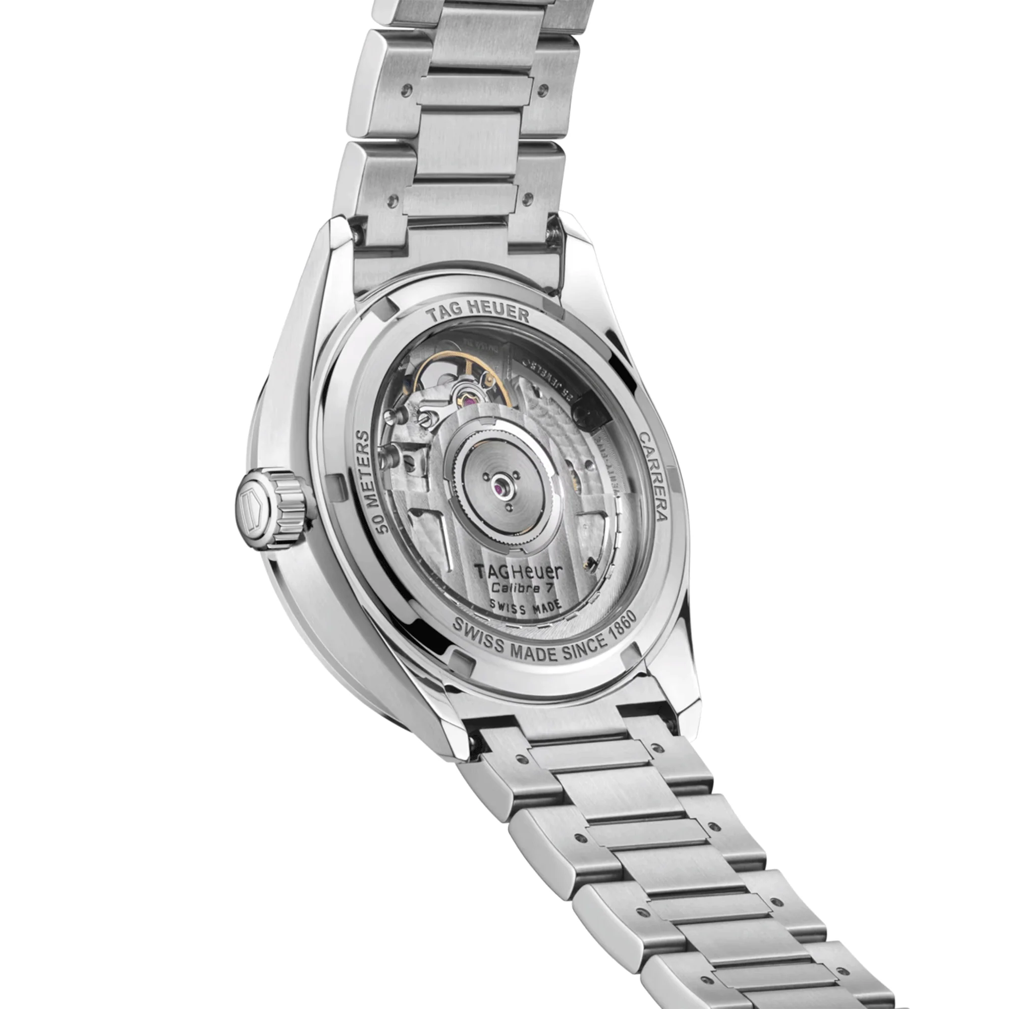 Carrera 36mm White Mother of Pearl/Rose Dial Ladies Bracelet Watch - Image 2