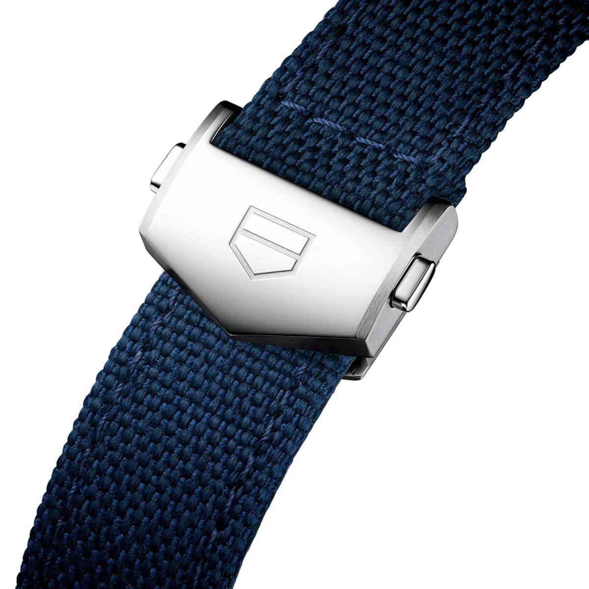 Carrera "Skipper" 39mm Blue Dial Automatic Chronograph Strap Watch - Image 3