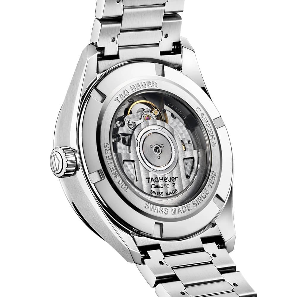Carrera Twin-Time 41mm Blue Dial Men's Automatic Bracelet Watch - Image 5