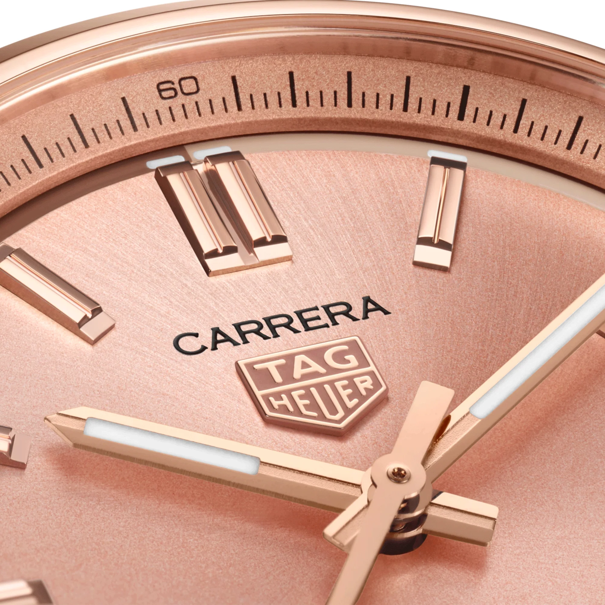 Carrera 36mm Two-Tone Rose Champagne Dial Ladies Bracelet Watch - Image 2