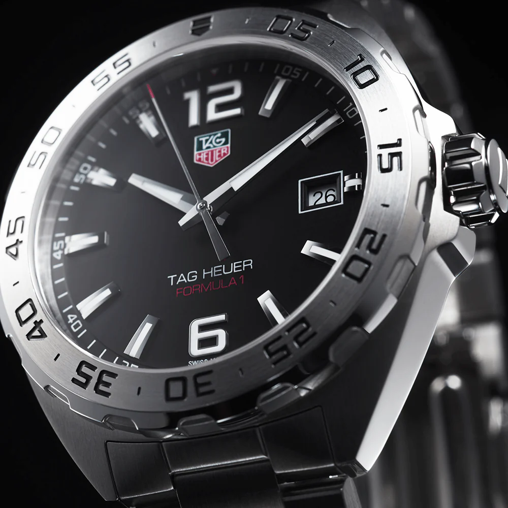 Formula 1 41mm Black Dial Men's Bracelet Watch - Image 2