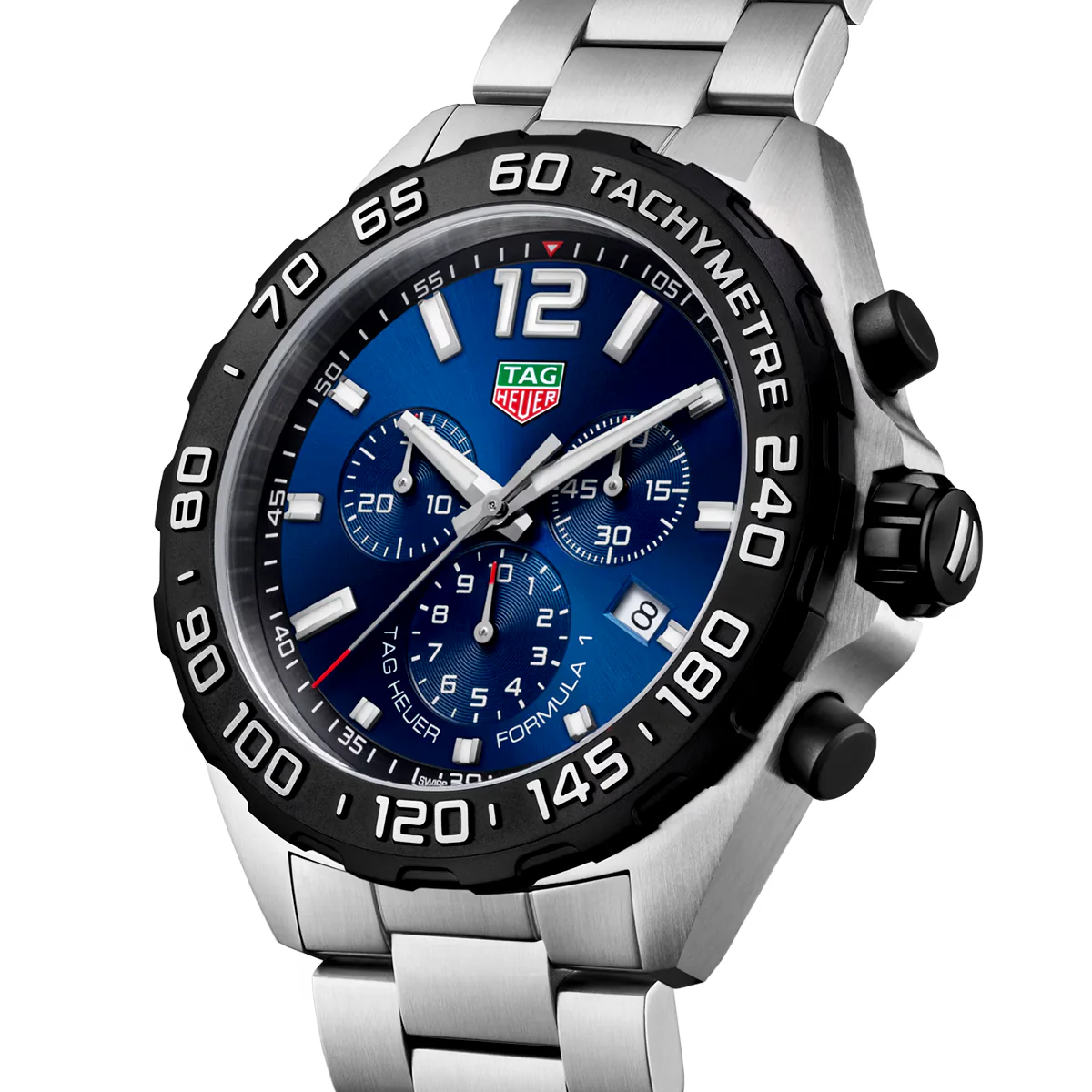 Formula 1 43mm Racing Blue Dial Men's Chronograph Bracelet Watch - Image 2