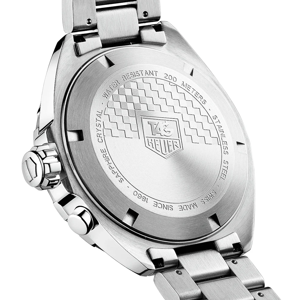 Formula One Alarm Steel Black Dial Men's Bracelet Watch - Image 3