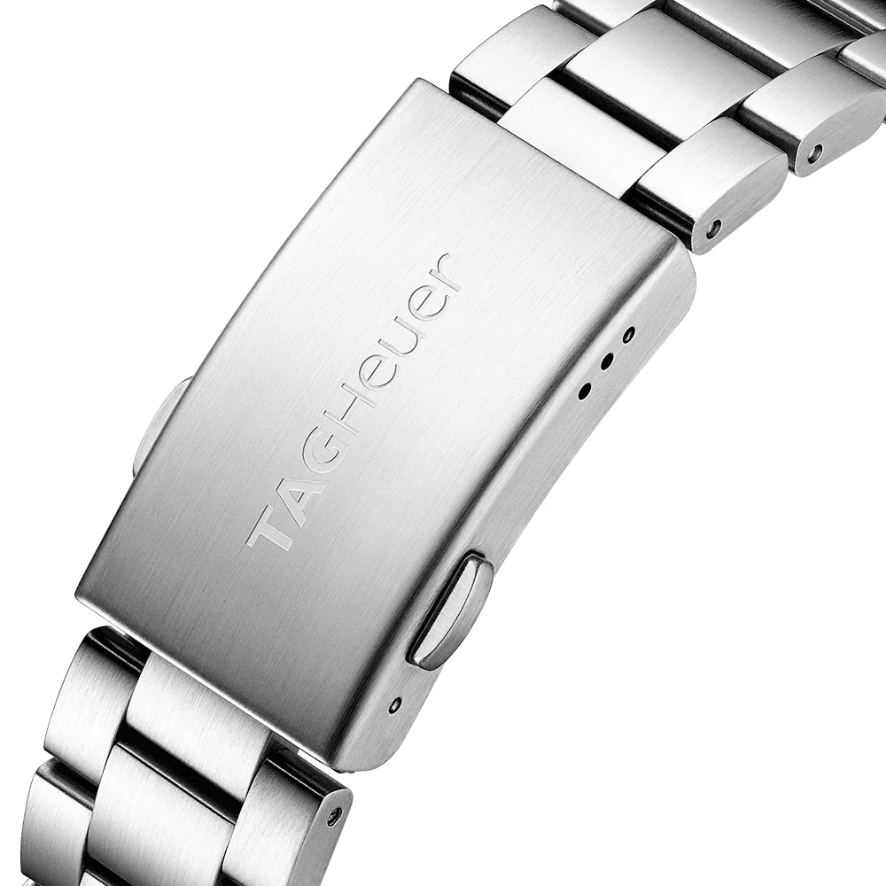 Formula One Alarm Steel Black Dial Men's Bracelet Watch - Image 5