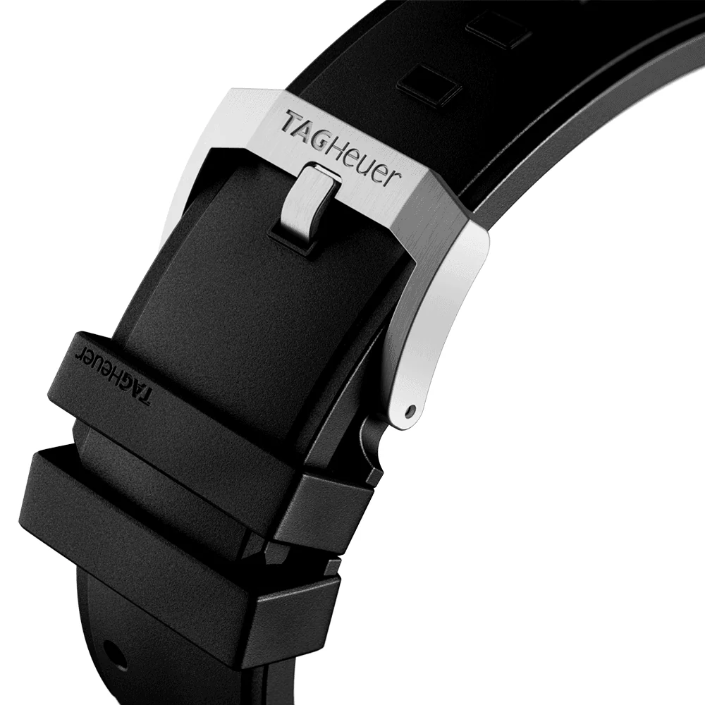 Formula 1 43mm Black Dial Quartz Chronograph Rubber Strap Watch - Image 4