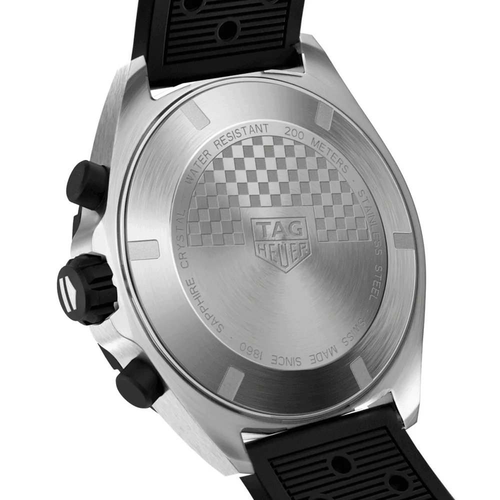 Formula 1 43mm Black Dial Quartz Chronograph Rubber Strap Watch - Image 5
