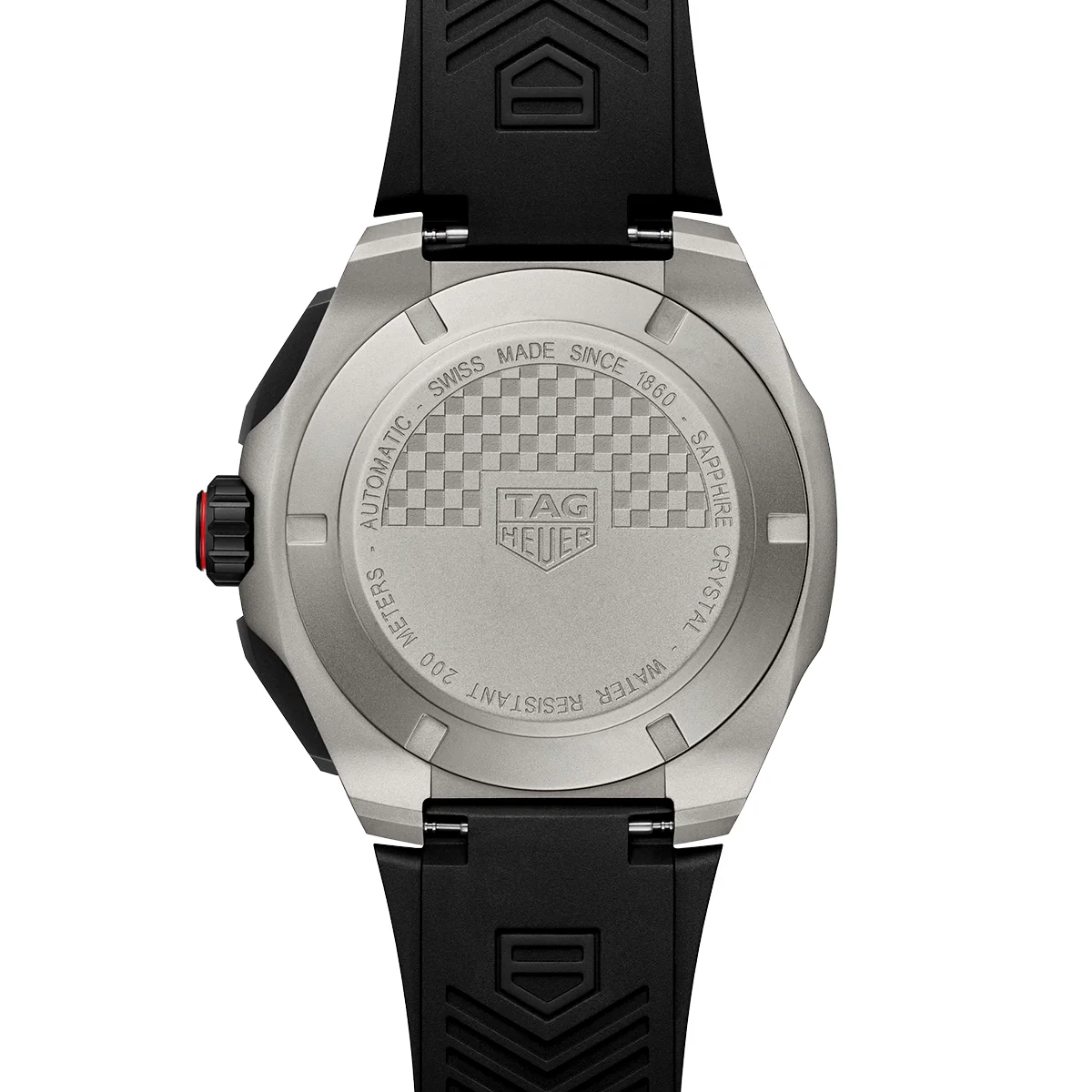 Formula 1 Chronograph 44mm Titanium Black/Red Dial Strap Watch - Image 4