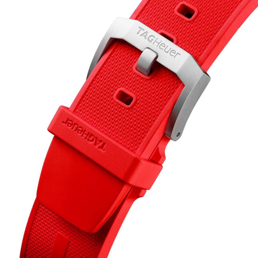 Formula 1 43mm Red Dial Men's Rubber Strap Chronograph Watch - Image 4