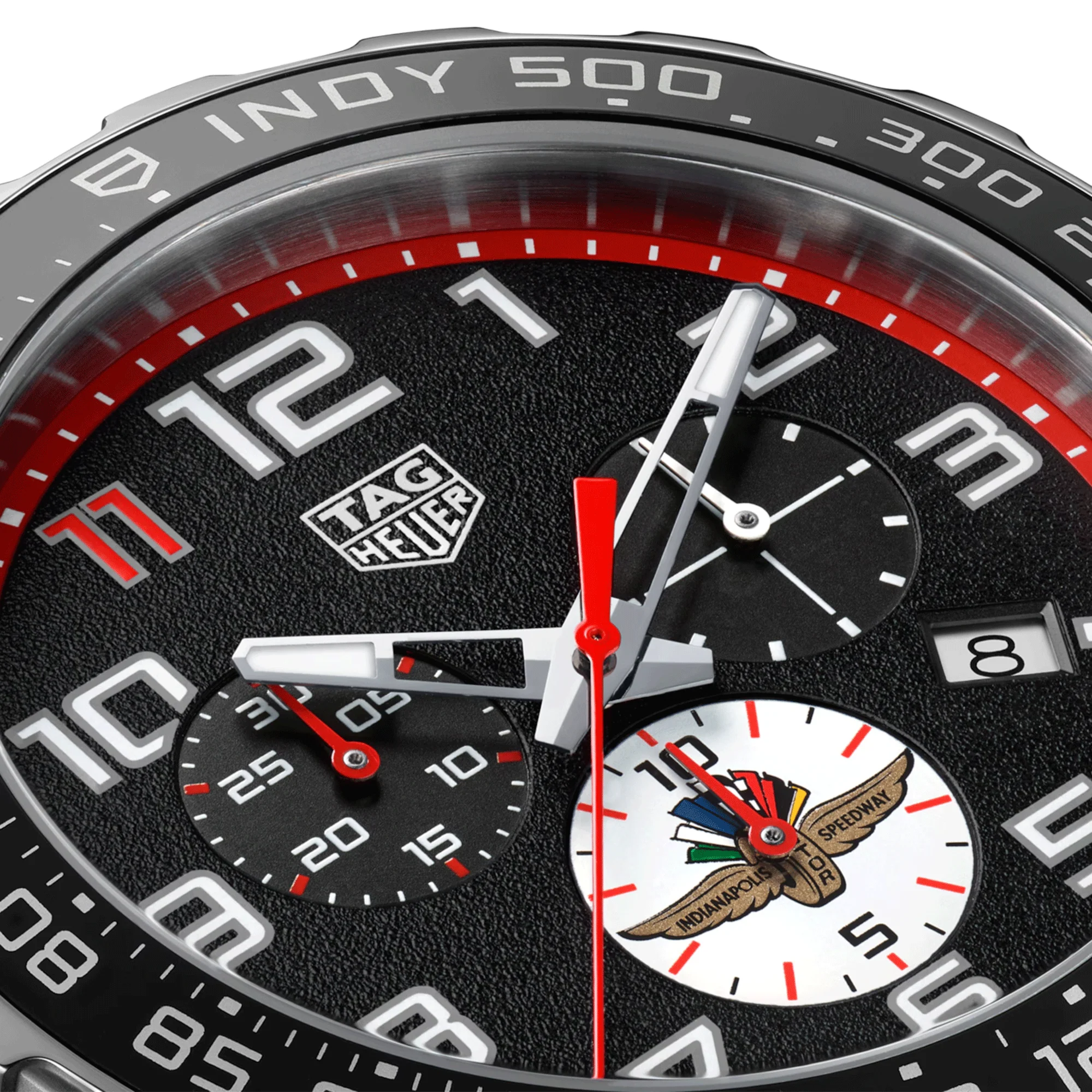 Formula 1 x Indy 500 Special Edition 43mm Black Dial Bracelet Watch - Image 2