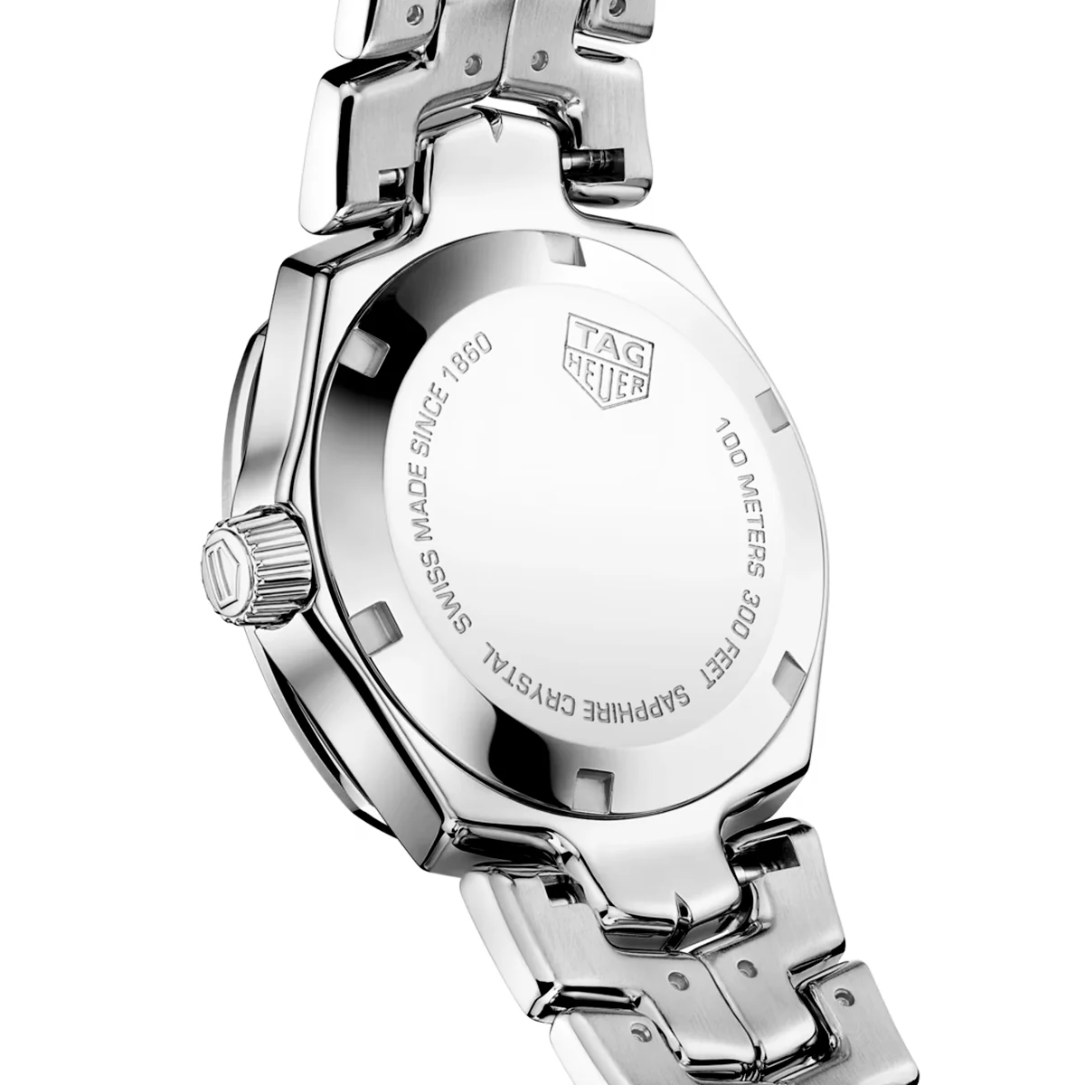 Link 32mm Black Diamond Dial & Bezel Ladies Bracelet Watch - Image 4