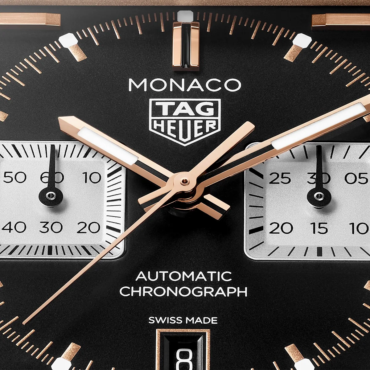 Monaco Chronograph 39mm Titanium & 18ct Rose Gold Strap Watch - Image 2