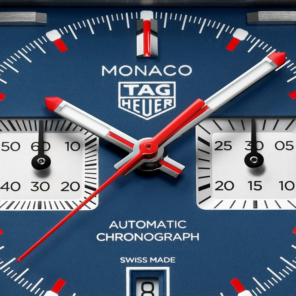 Monaco Chronograph 39mm Titanium Blue Dial Automatic Strap Watch - Image 2