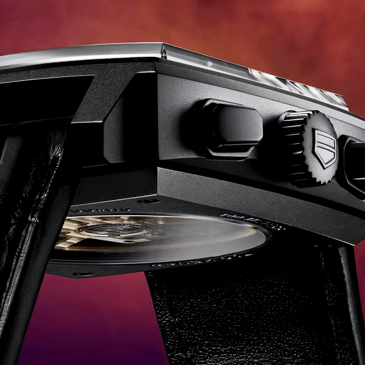 Monaco 'Dark Lord' Edition 39mm DLC Titanium Automatic Chronograph Watch - Image 3