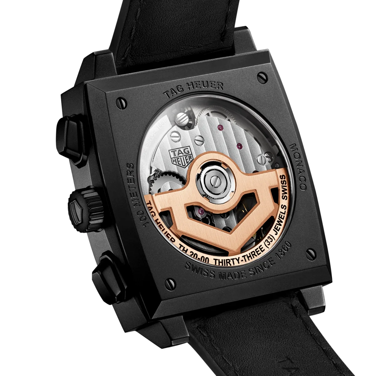 Monaco 'Dark Lord' Edition 39mm DLC Titanium Automatic Chronograph Watch - Image 6