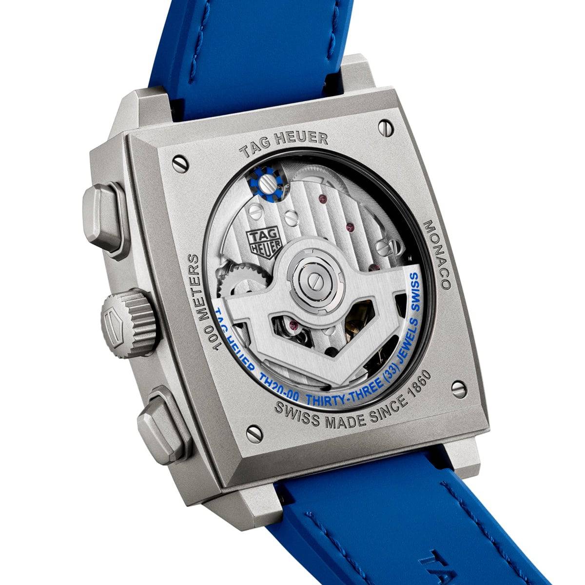 Monaco 39mm DLC Titanium Skeleton Dial Watch - Image 3