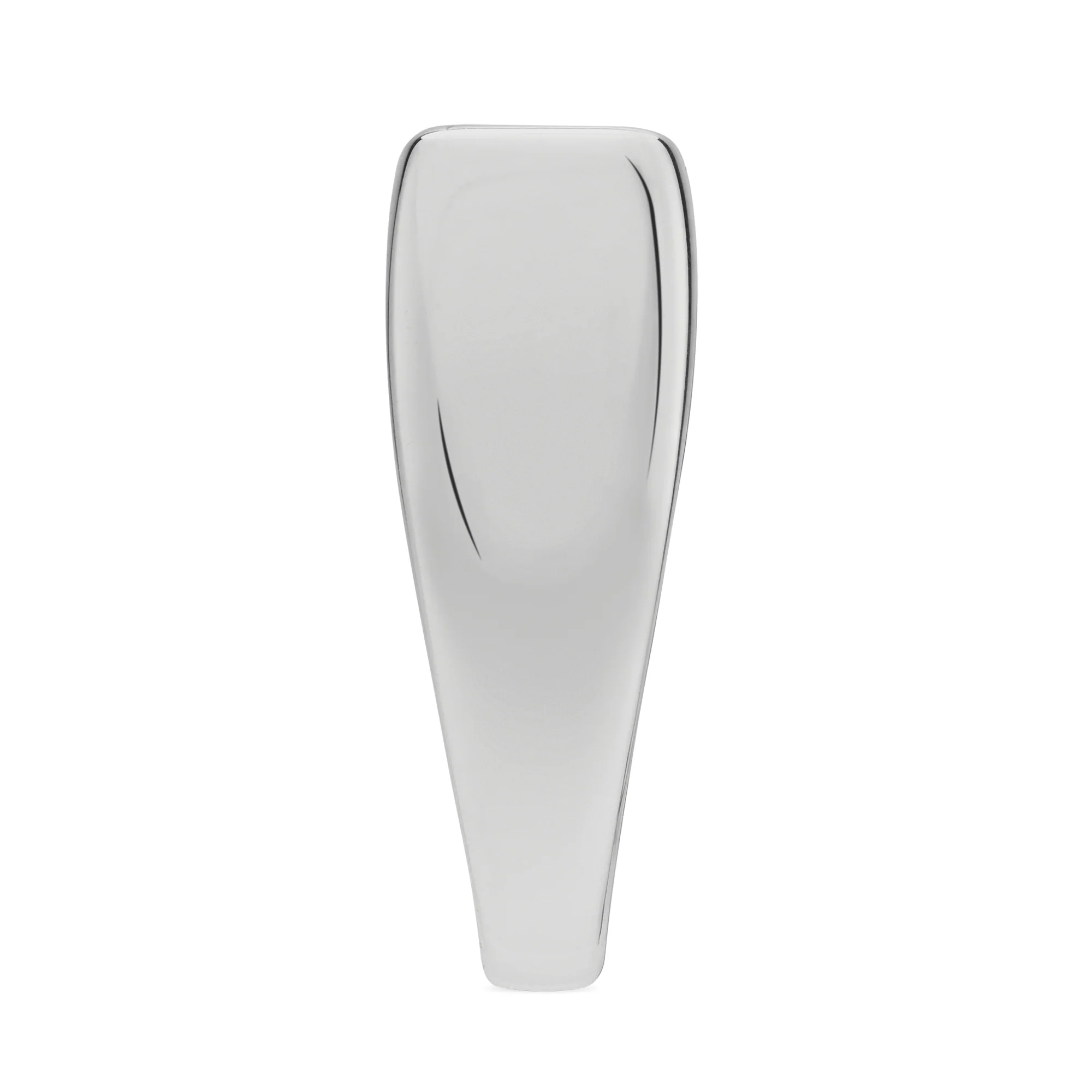 Gucci Tag Sterling Silver Small Rectangular With Interlocking Logo Signet Ring - Image 3