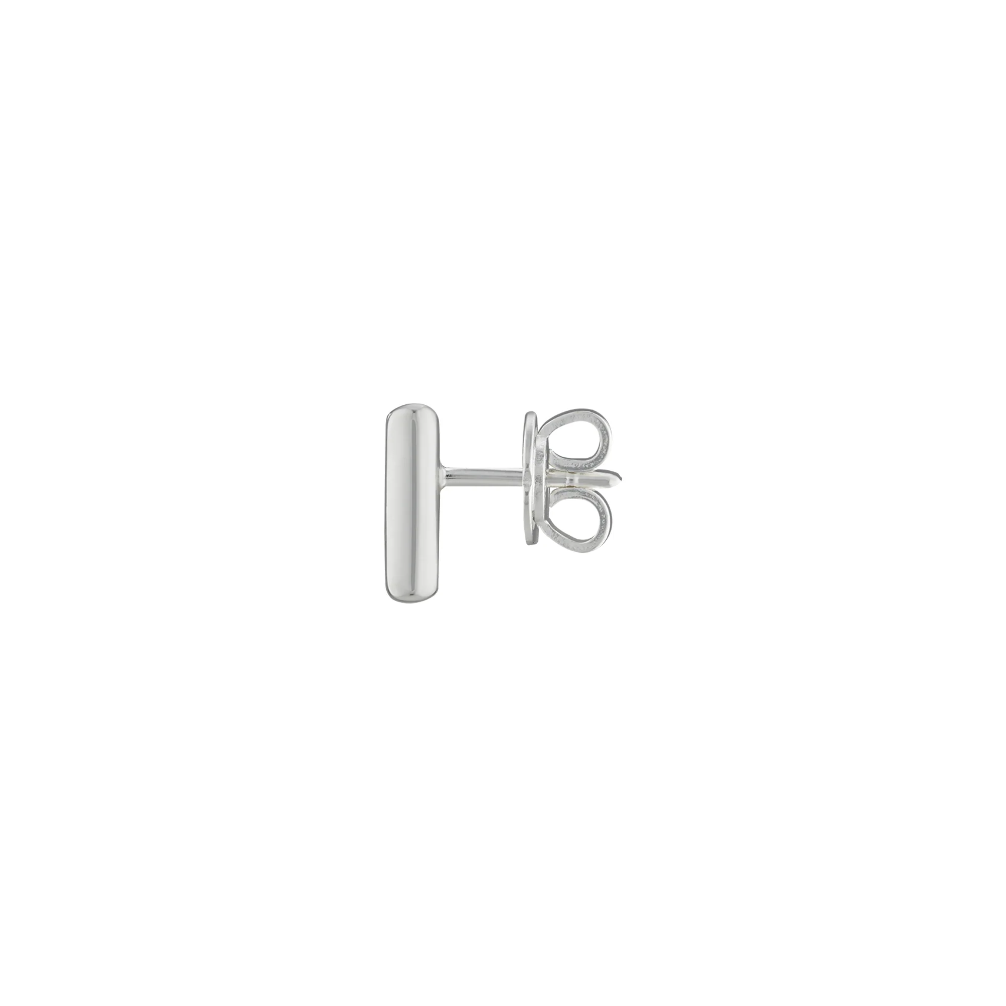 Gucci Tag Sterling Silver Square Stud Earrings - Image 2