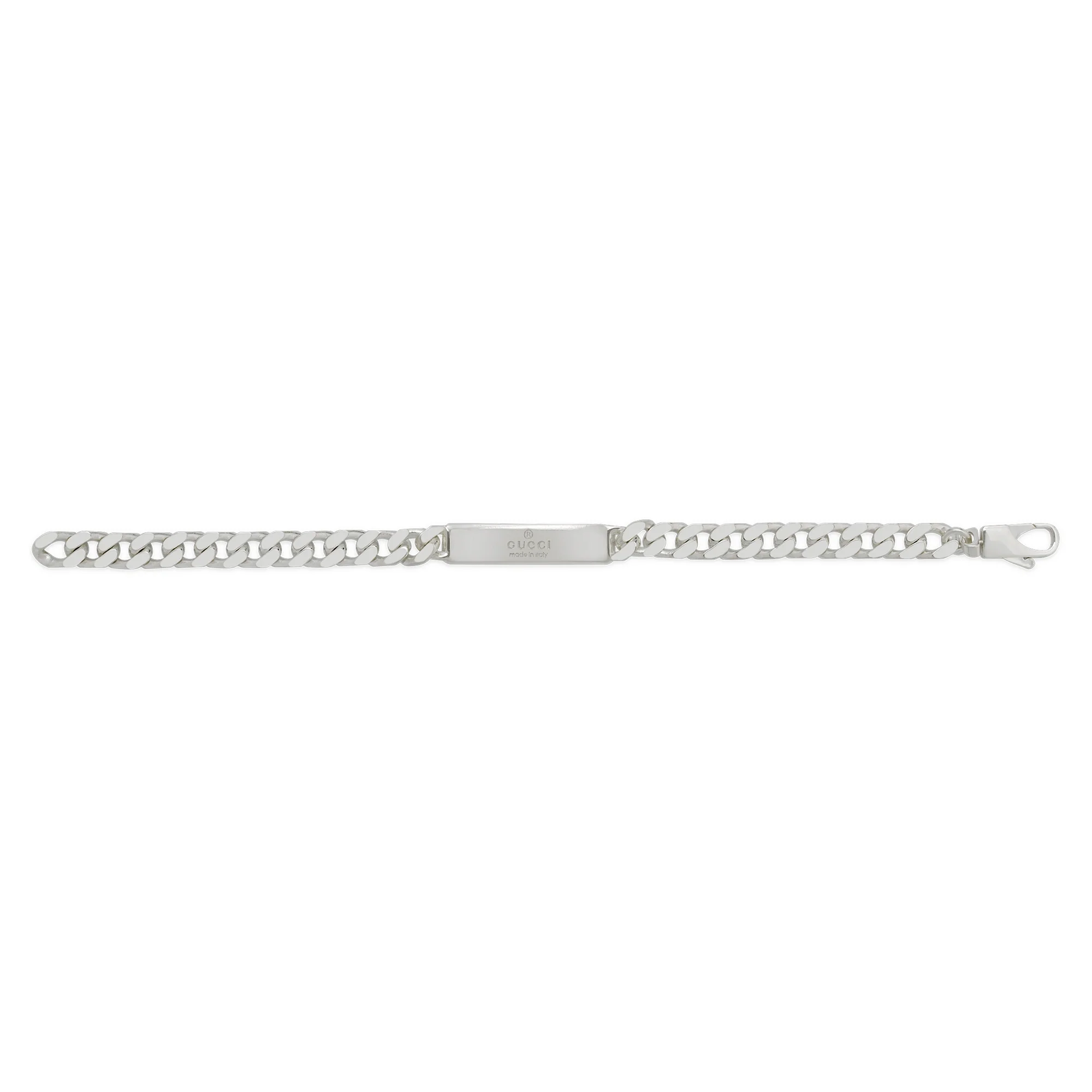 Gucci Tag Sterling Silver With Interlocking  logo Bracelet - Image 3