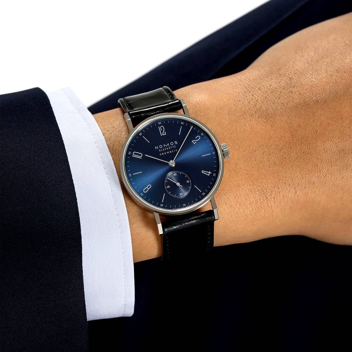 Tangente Neomatik 35mm Blue Dial Automatic Strap Watch - Image 2
