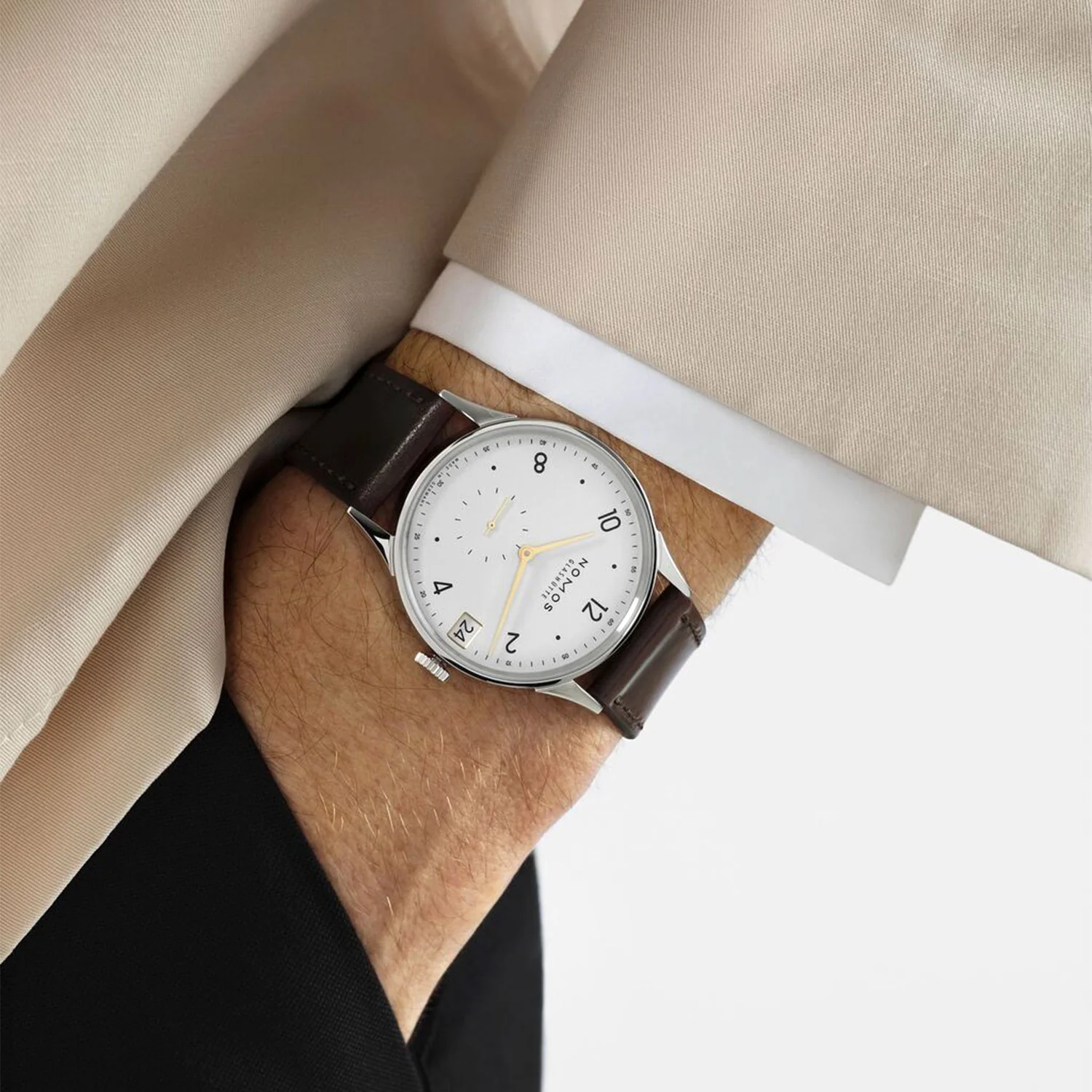 Minimatik 39mm Date Gold Automatic Strap Watch - Image 2
