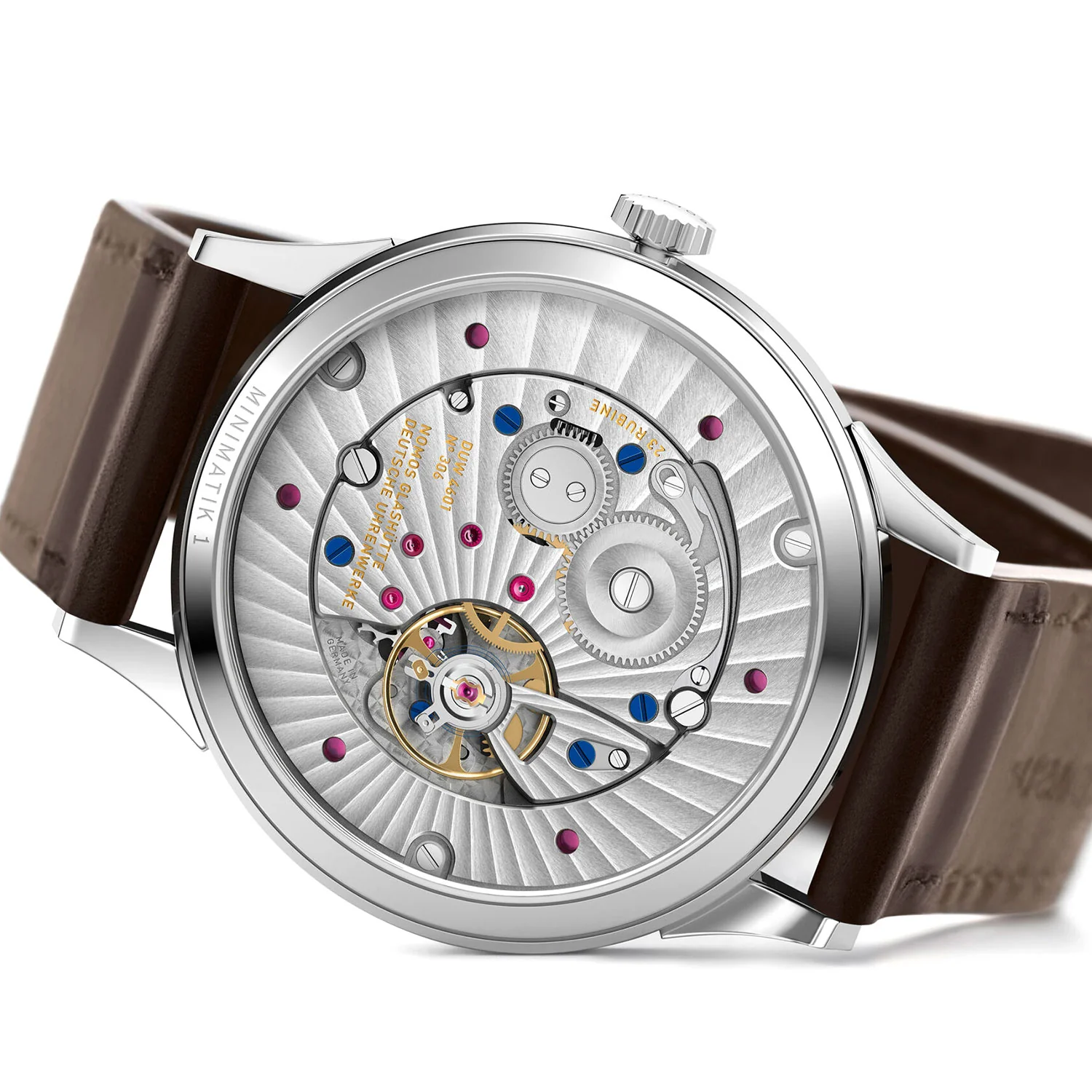 Minimatik 39mm Date Gold Automatic Strap Watch - Image 6