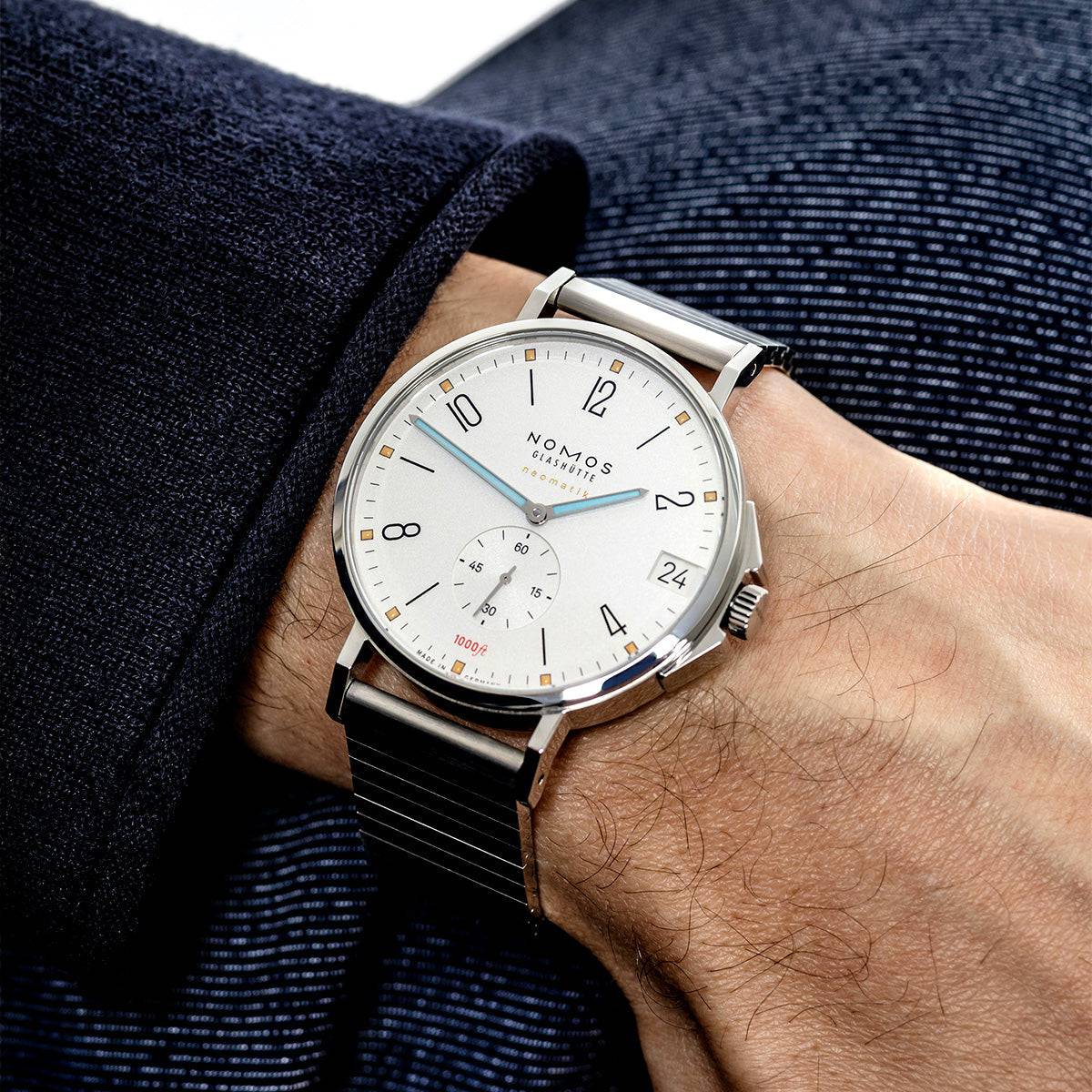 Tangente Sport Neomatik 42mm Date White Automatic Bracelet Watch - Image 2