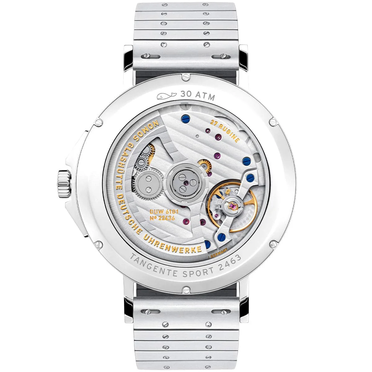 Tangente Sport Neomatik 42mm Date White Automatic Bracelet Watch - Image 3