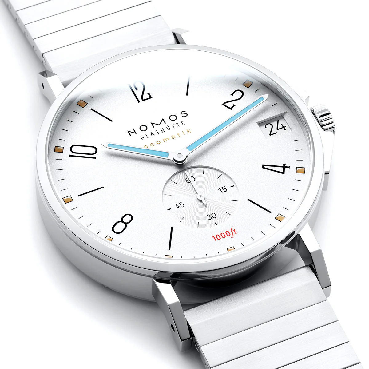 Tangente Sport Neomatik 42mm Date White Automatic Bracelet Watch - Image 4