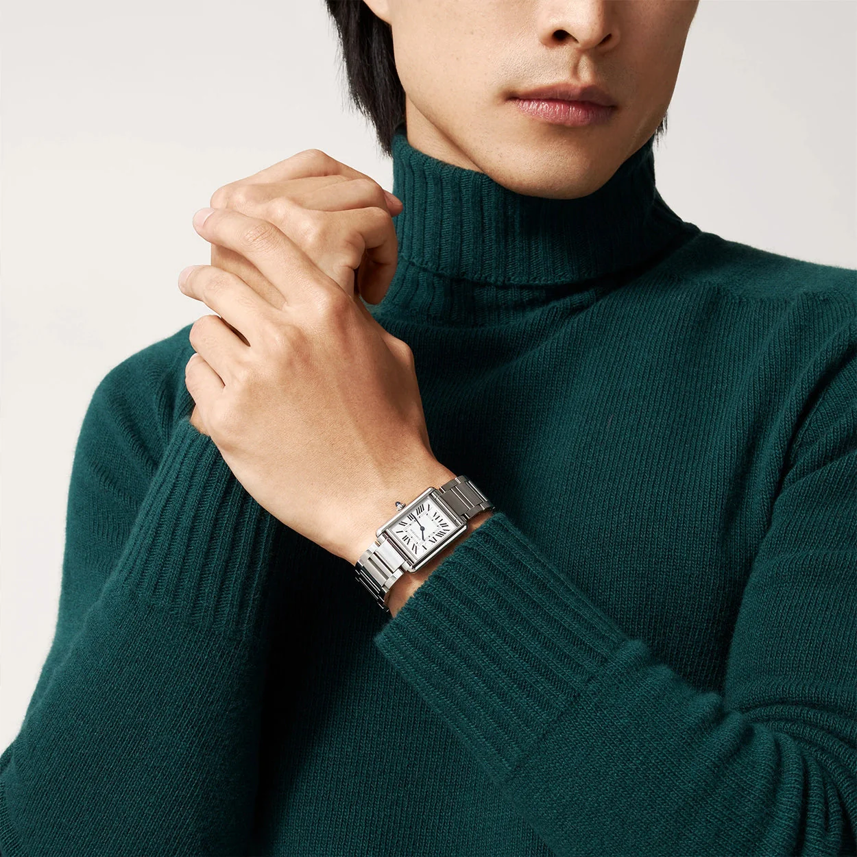 Tank Must Large Steel Bracelet Watch - Image 2