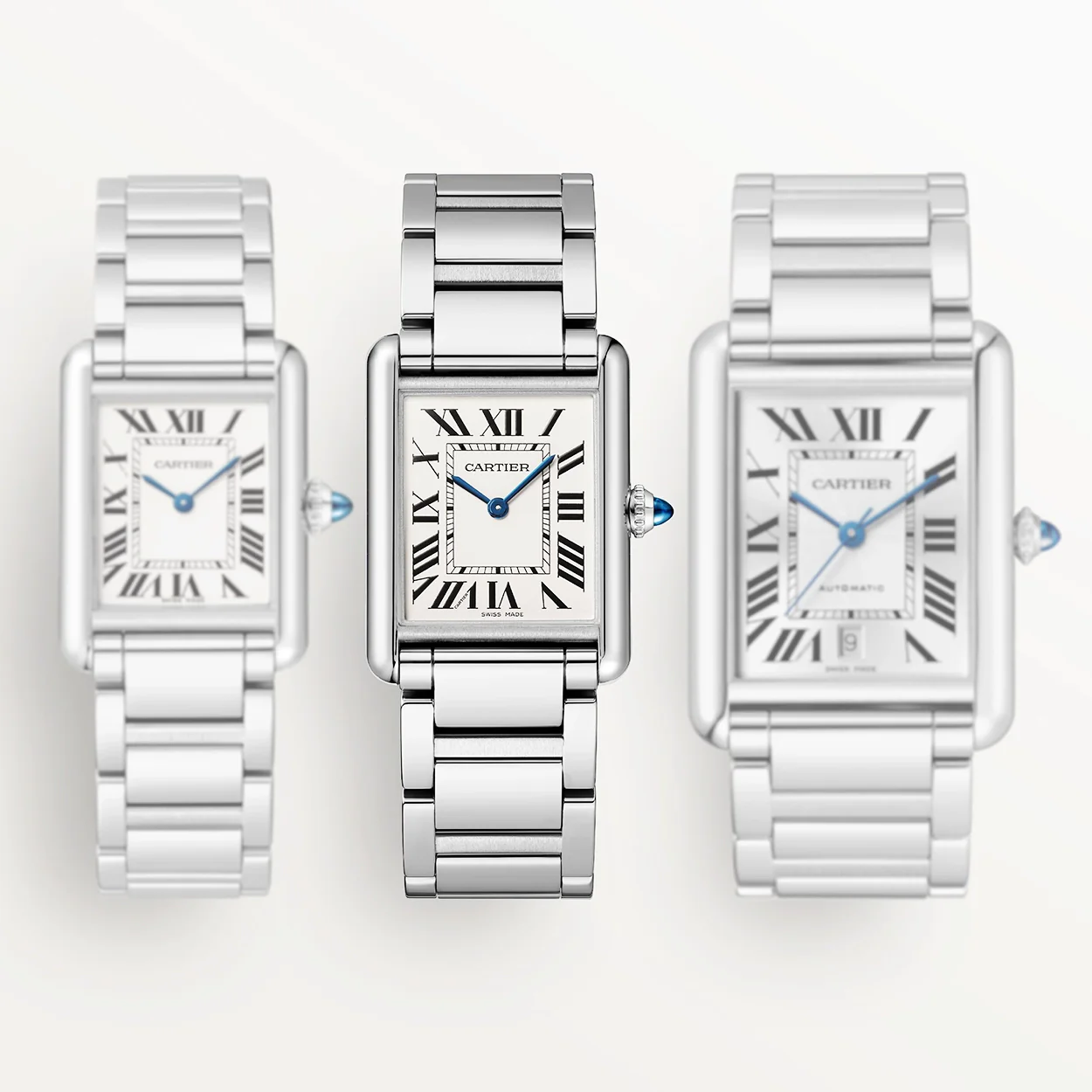 Tank Must Large Steel Bracelet Watch - Image 5