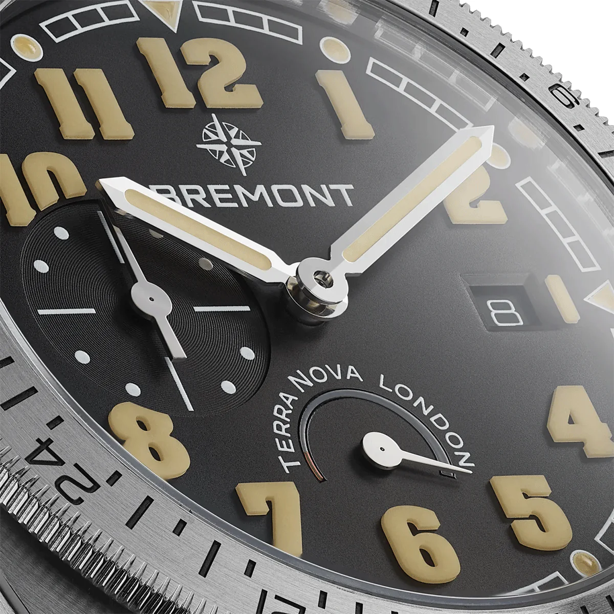 Terra Nova 40mm Turning Bezel Black Dial Automatic Bracelet Watch - Image 3