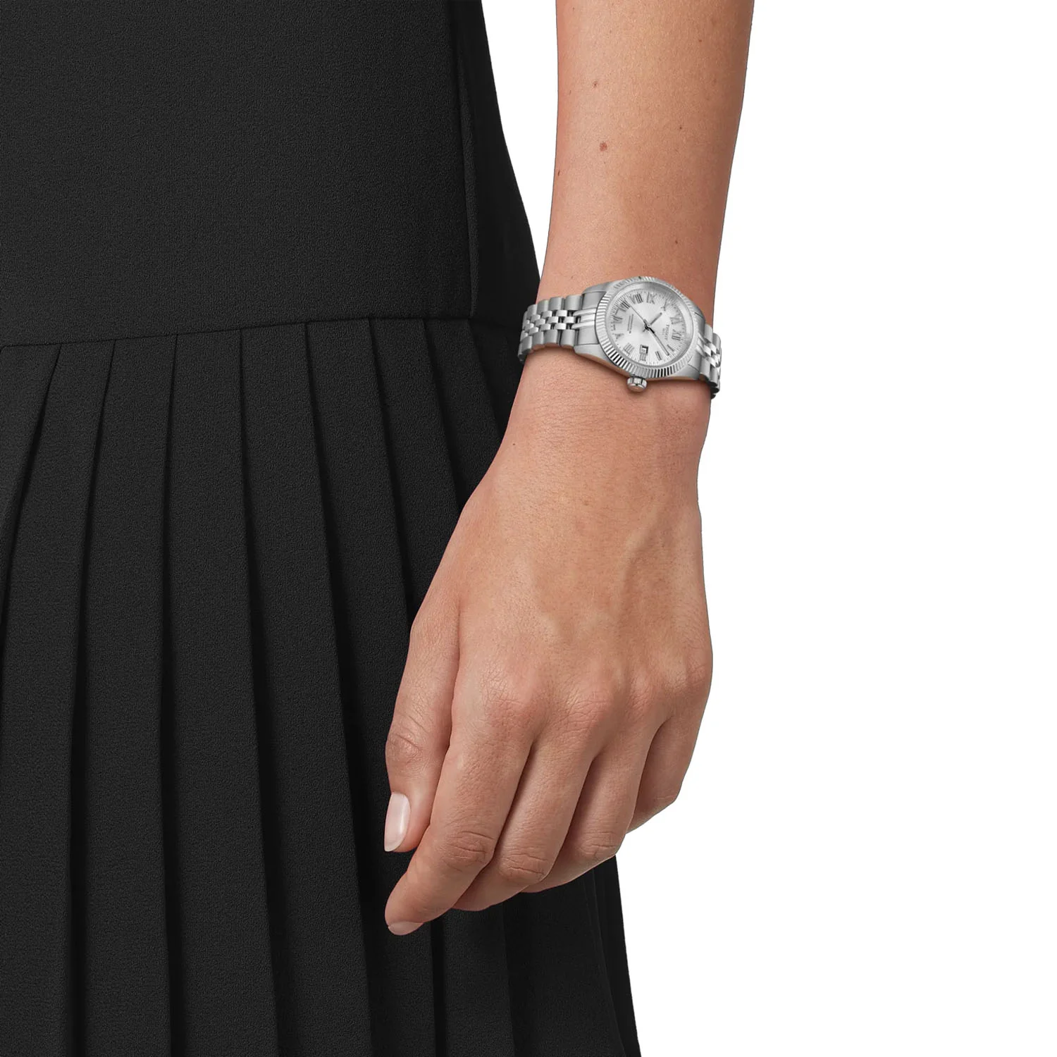 Ballade 30mm Silver Dial Steel Bracelet Automatic Ladies Watch - Image 2
