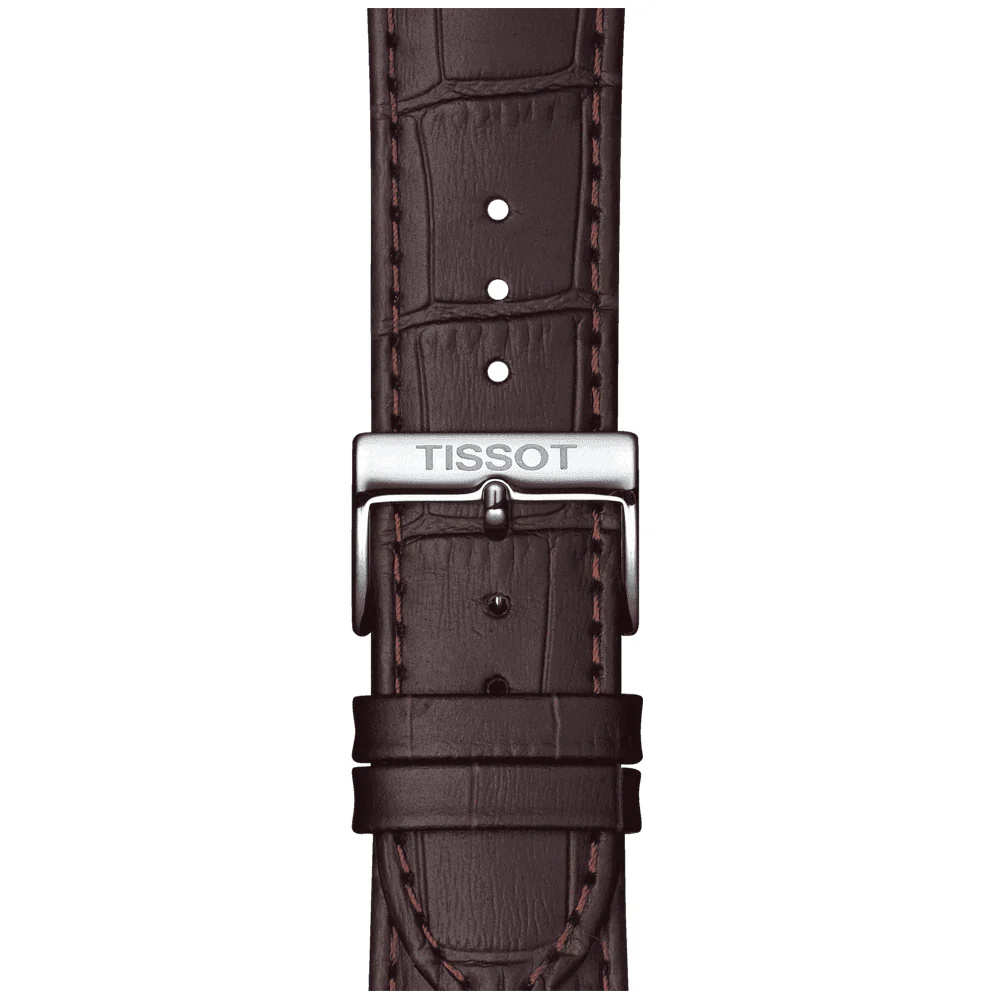 Classic Dream 42mm White Dial Brown Strap Mens Watch - Image 3