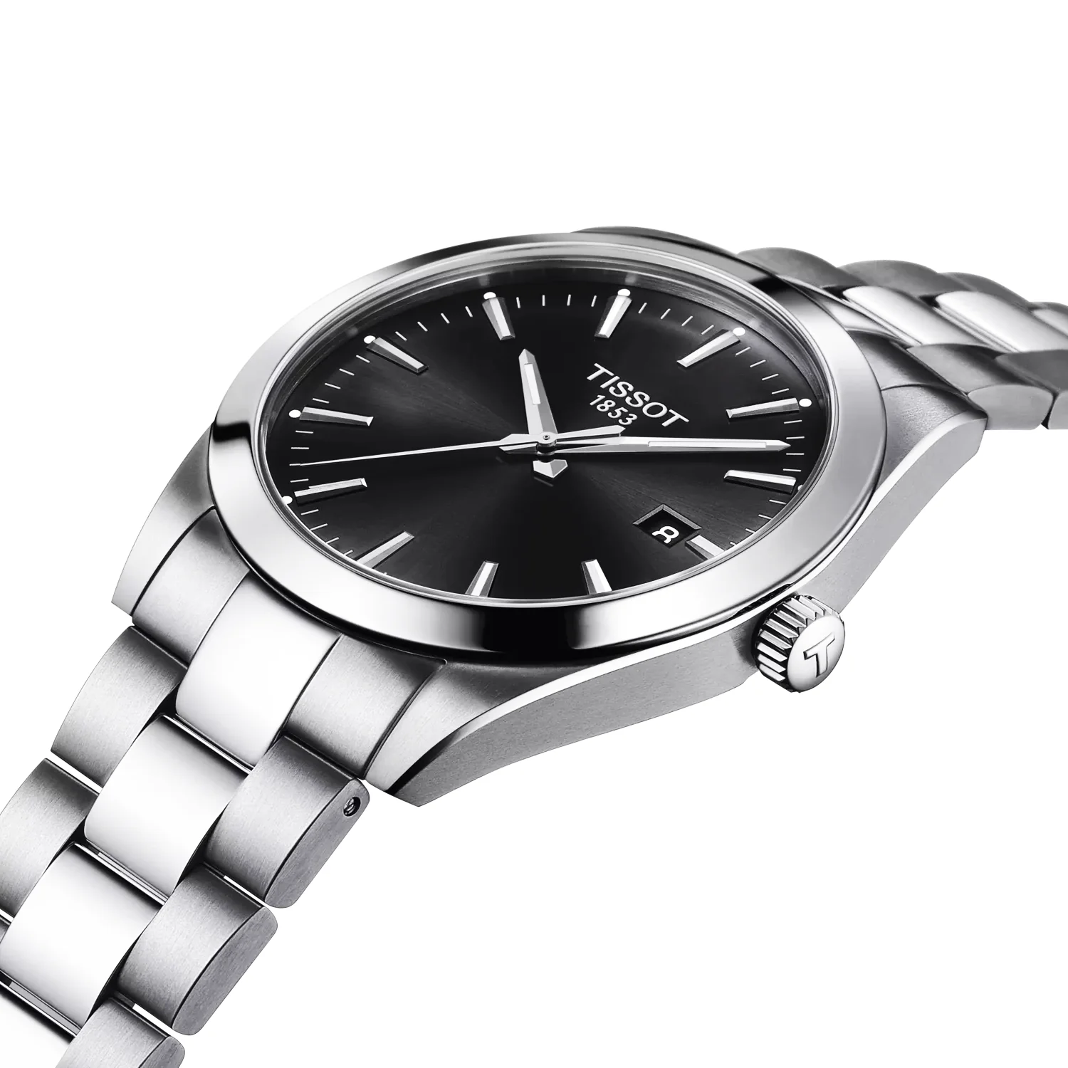 Gentleman 40mm Black Dial Steel Bracelet Mens Watch - Image 3