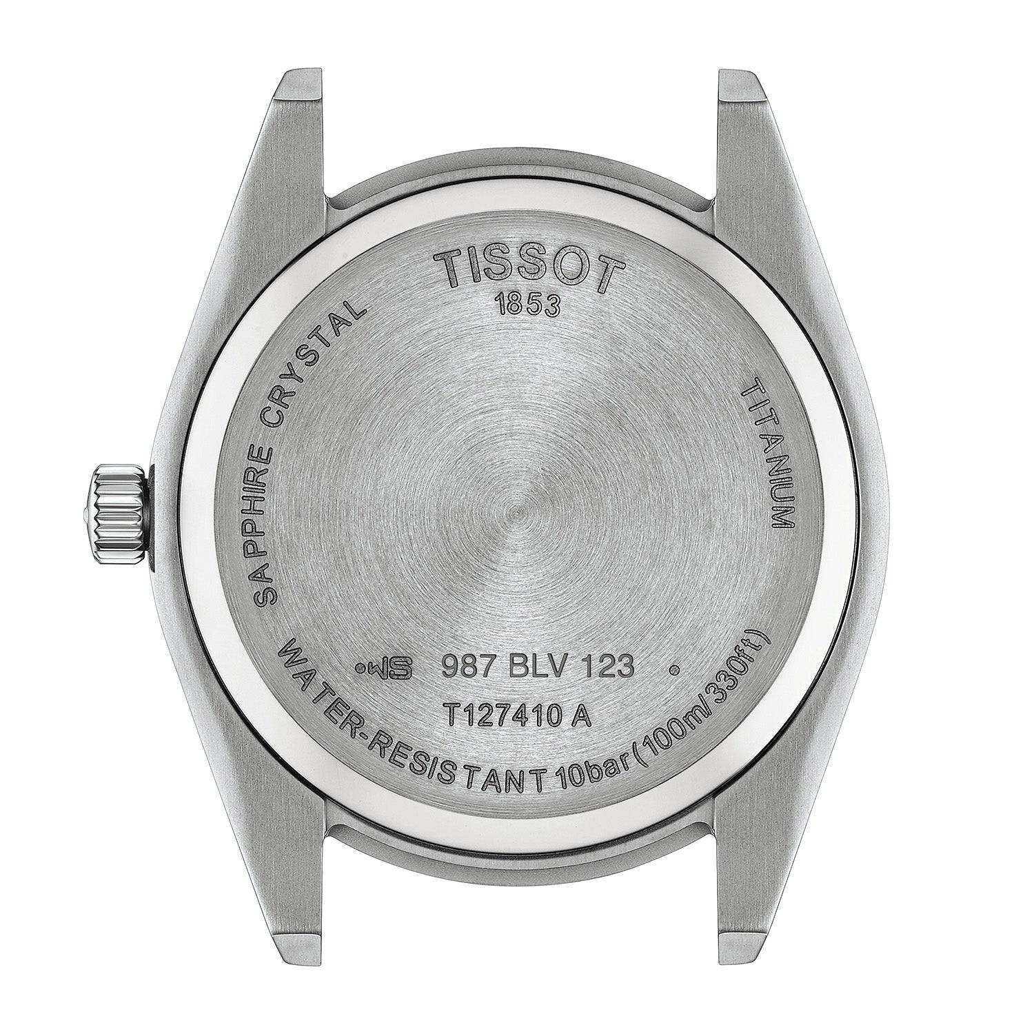Gentleman 40mm Blue Dial Titanium Bracelet Watch - Image 3