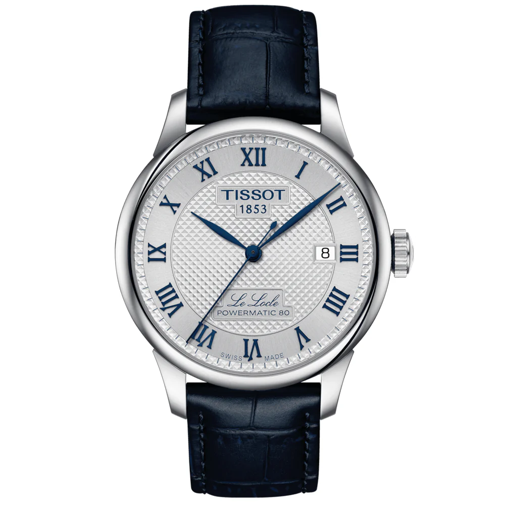 Le Locle 39mm Silver Dial Bracelet & Complimentary Strap Automatic Watch - Image 6