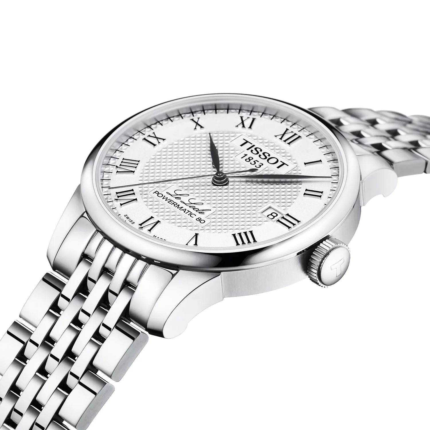 Le Locle 39mm Silver Dial Steel Bracelet Automatic Watch - Image 3