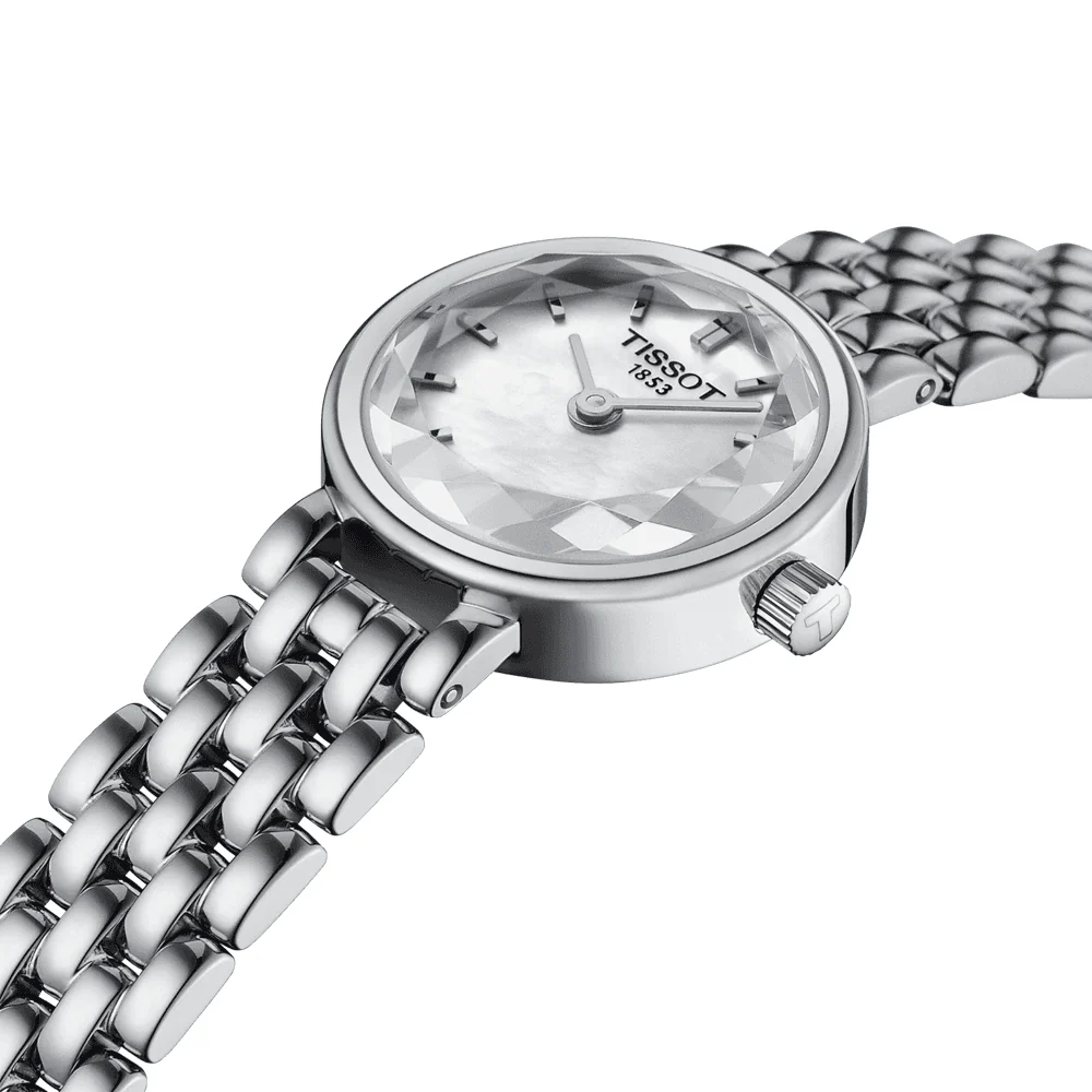 Lovely 19.5mm Mother of Pearl Dial Faceted Glass Ladies Watch - Image 3