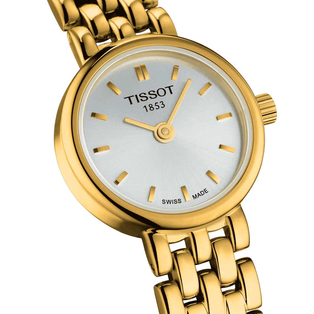 Lovely 19.5mm Yellow Gold PVD Silver Dial Ladies Watch - Image 3
