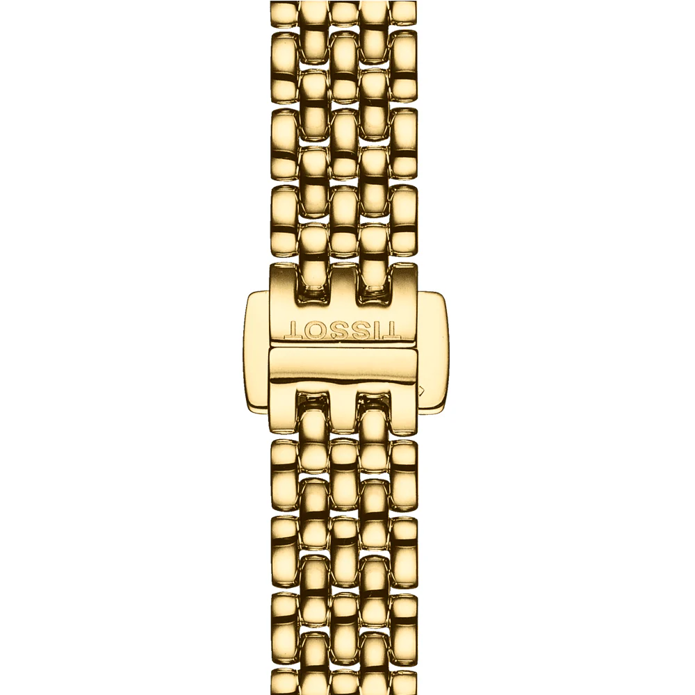 Lovely 19.5mm Yellow Gold PVD Silver Dial Ladies Watch - Image 4