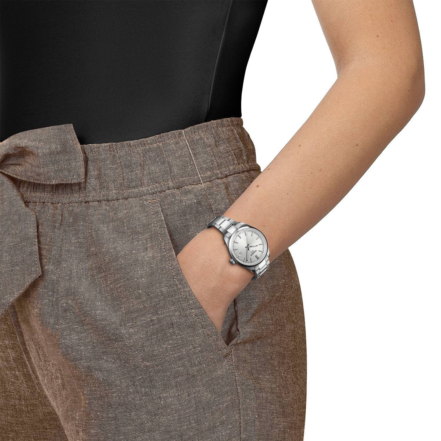 PR 100 34mm Silver Dial Steel Bracelet Ladies Watch - Image 2