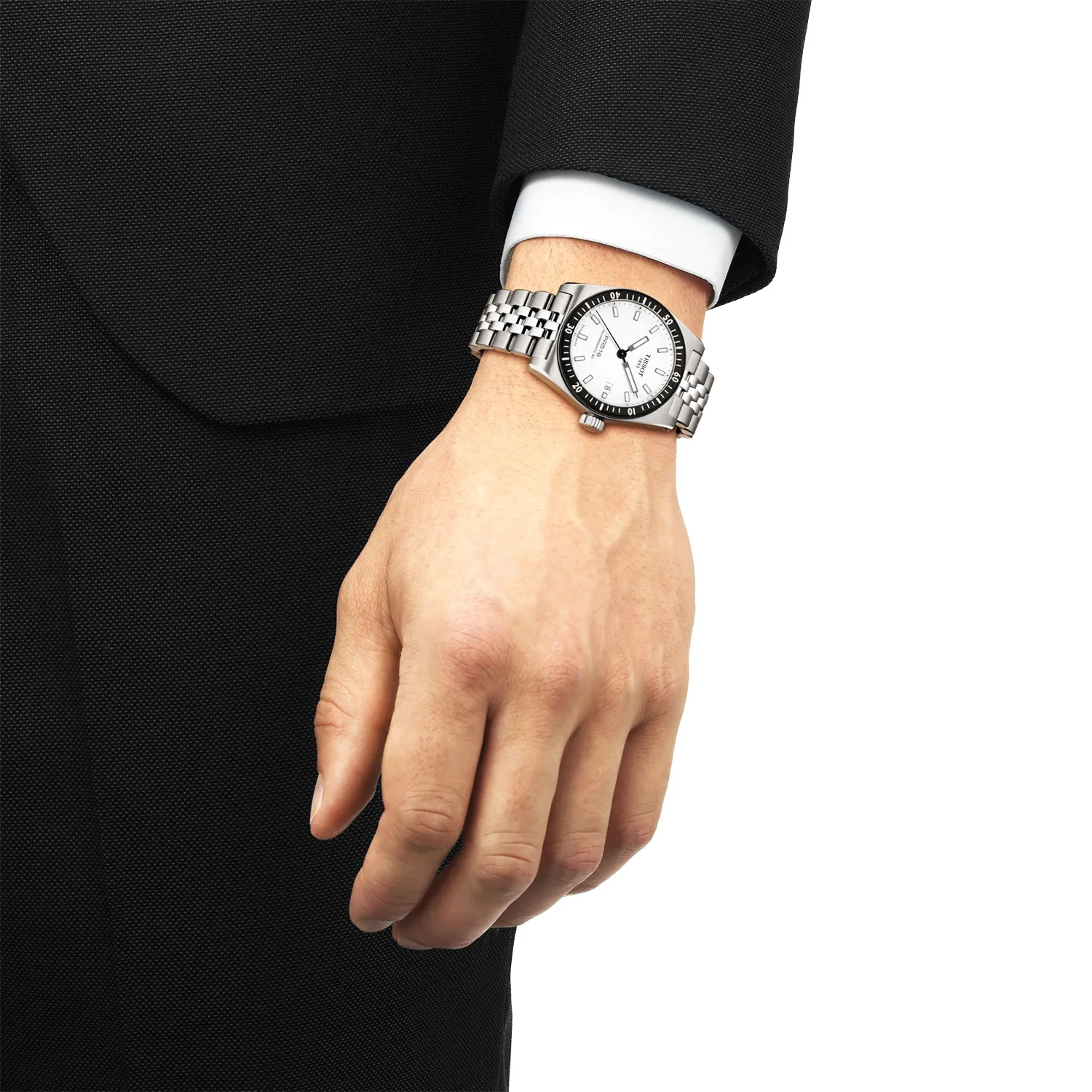 PR516 38mm White Dial Steel Bracelet Automatic Mens Watch - Image 2