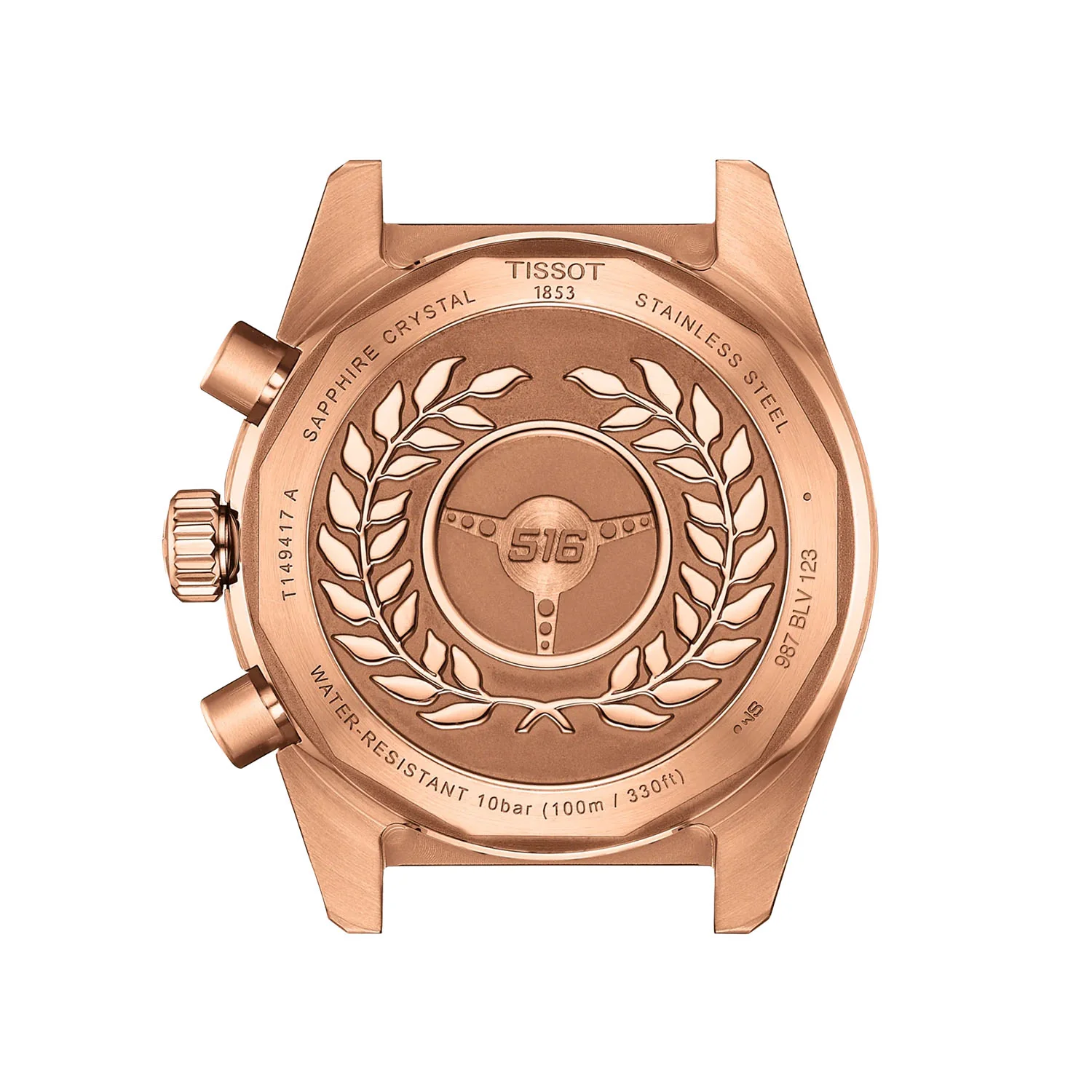 PR516 40mm Black Dial Rose Gold PVD Mens Chronograph Watch - Image 5