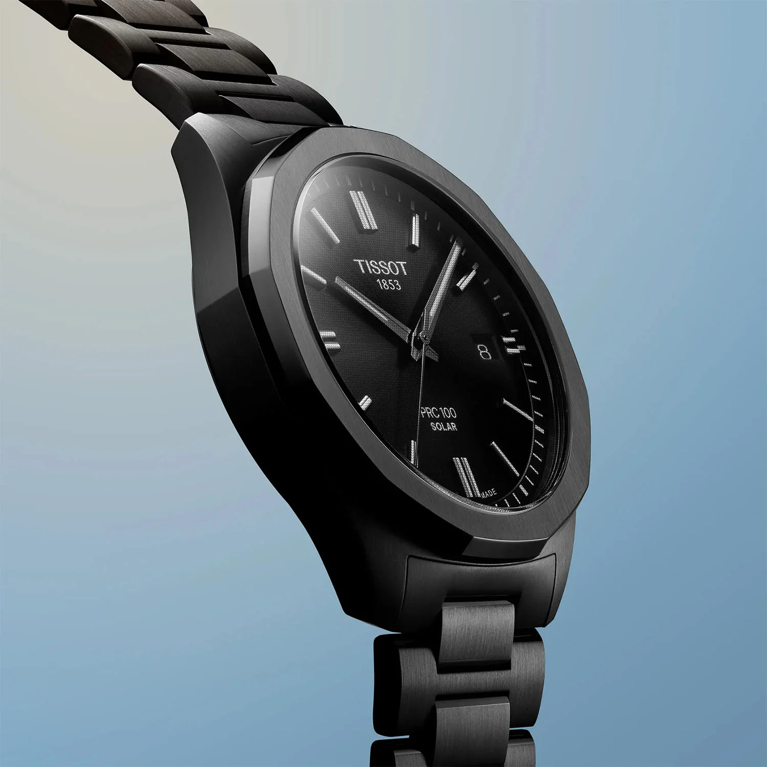 PRC 100 Solar 39mm Black PVD Bracelet Mens Watch - Image 3