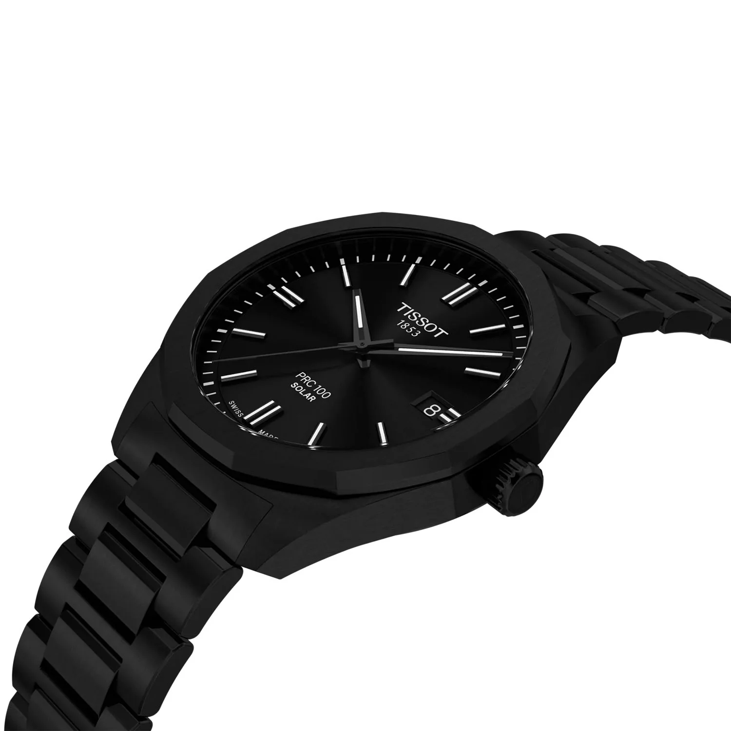 PRC 100 Solar 39mm Black PVD Bracelet Mens Watch - Image 4