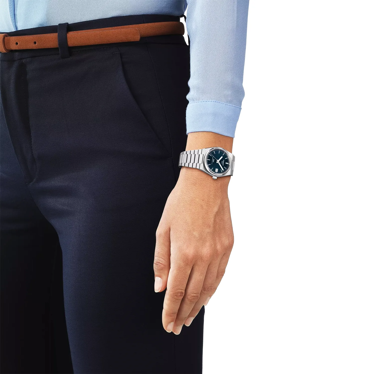PRX 35mm Dark Blue Dial Steel Bracelet Automatic Watch - Image 2