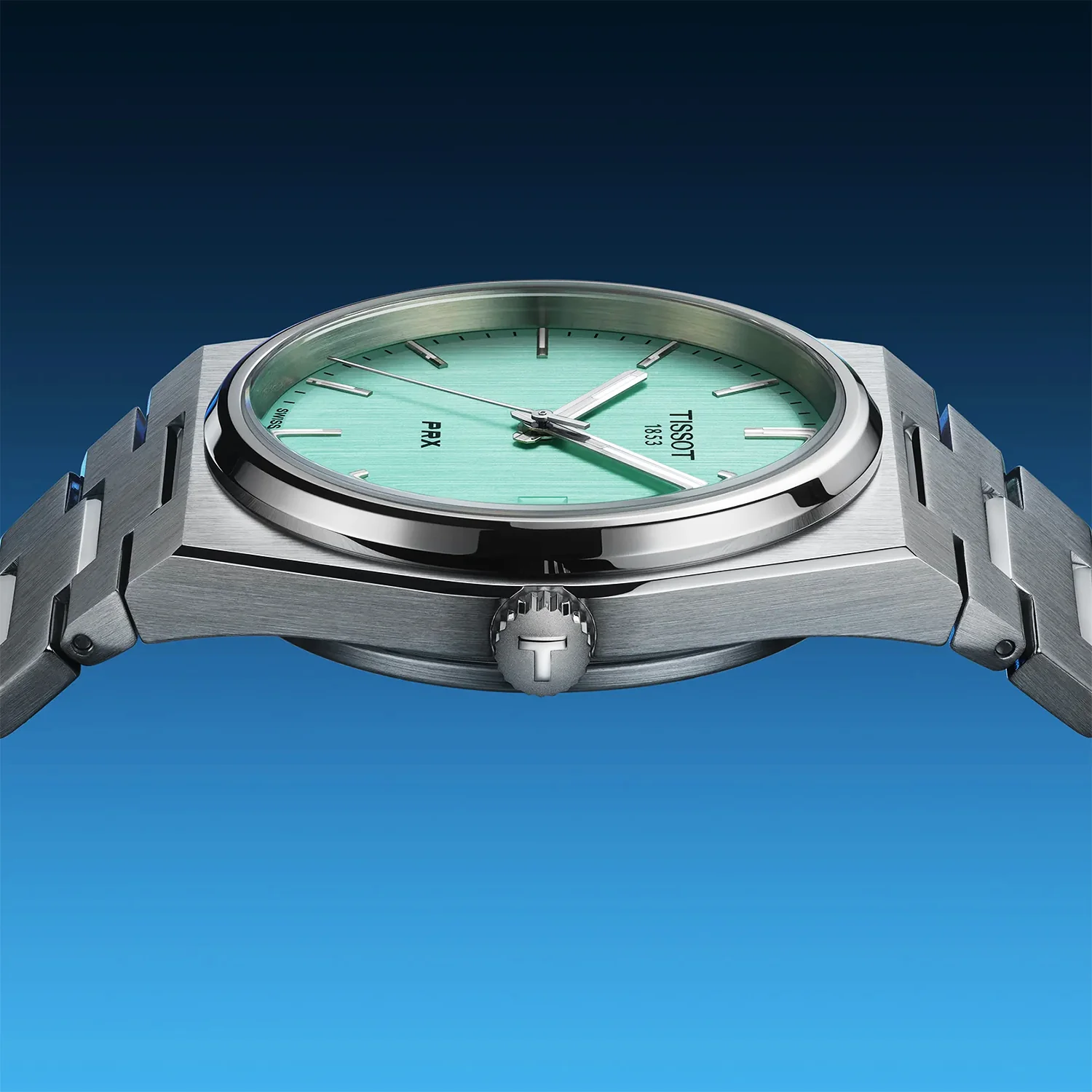 PRX 35mm Mint Green Dial Steel Bracelet Watch - Image 3