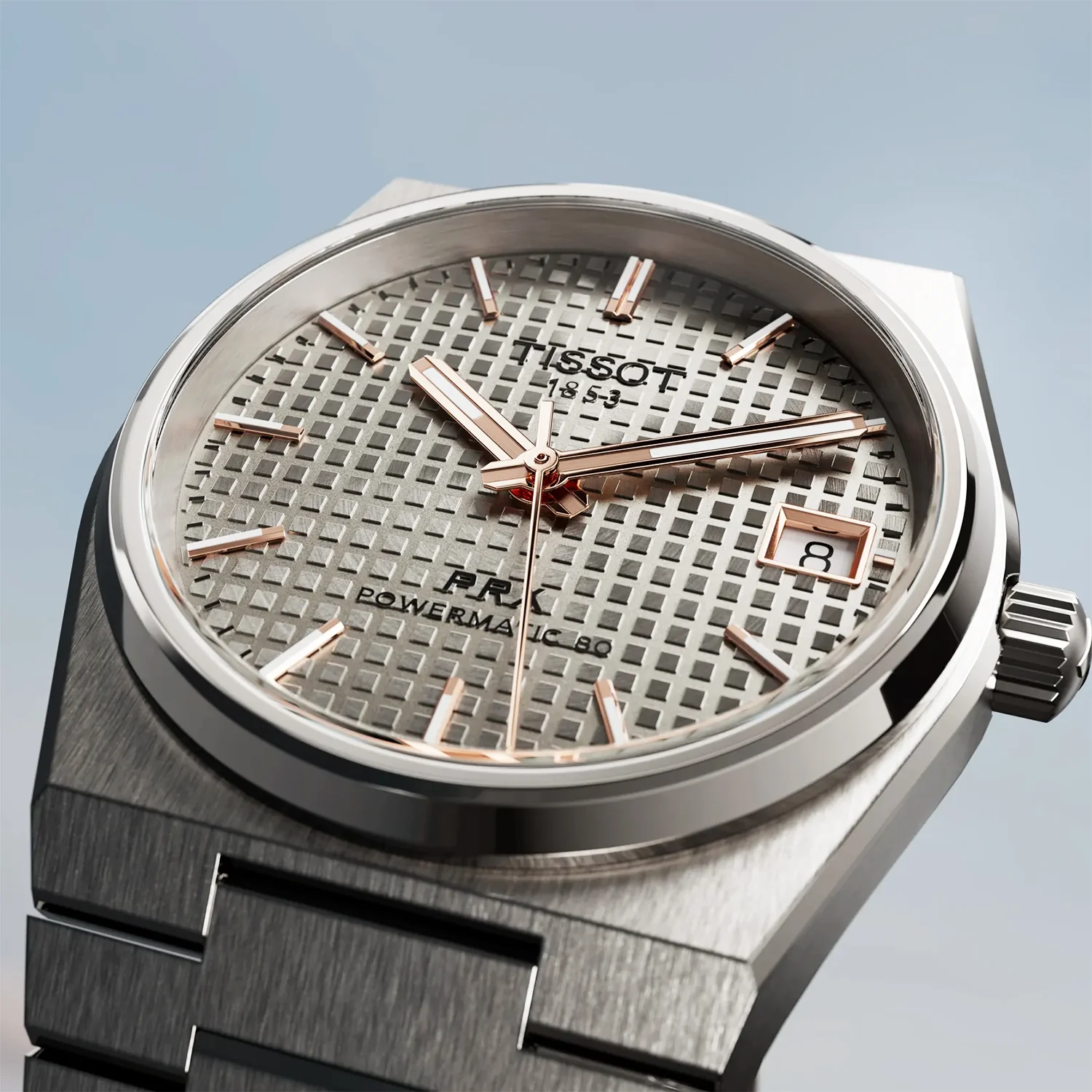 PRX 38mm Anthracite Dial Titanium Bracelet Automatic Watch - Image 3