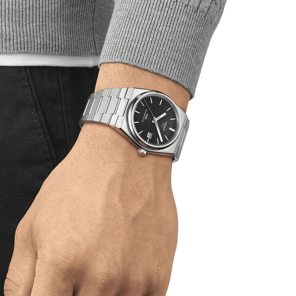 PRX 40mm Black Dial Steel Bracelet Automatic Watch - Image 2